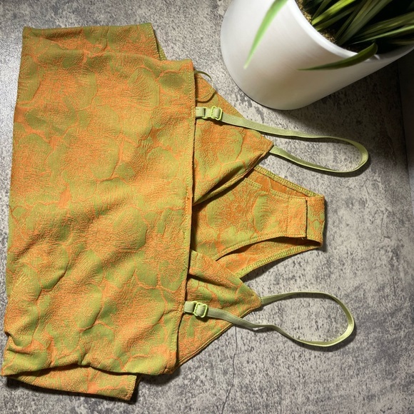 Zara ‘Lime Green & Orange’ Body Suit - Picture 3 of 4